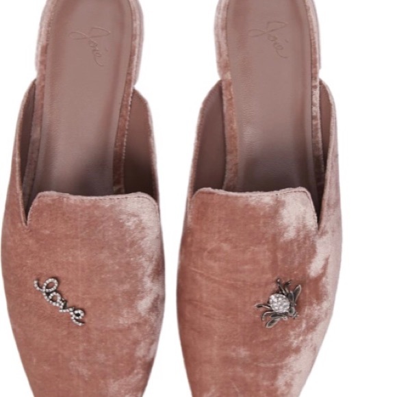 Joie Jadine Embellished Pink Velvet Mule - Picture 8 of 8